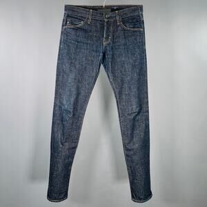 ADRIANO GOLDSCHMIED Size 30 Navy Contrast Stitch Cotton Slim Five Pockets Jeans